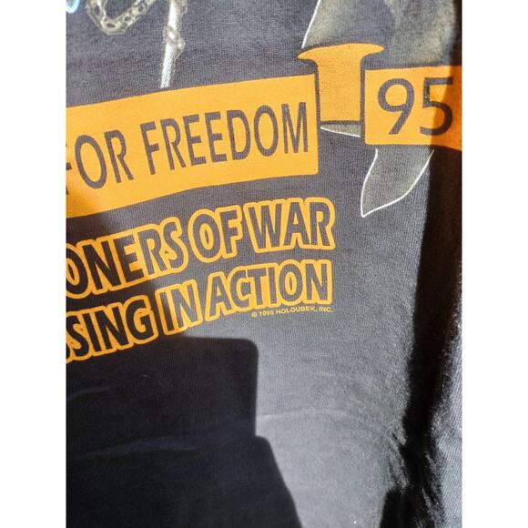 Vintage 1995 Rolling Thunder t-shirt Harley Davidson Washington DC Single Stitch - Picture 3 of 8